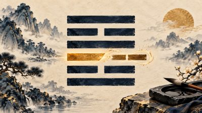 Sáu hào âm dương với một hào động chuyển hóa trong quẻ Kinh Dịch